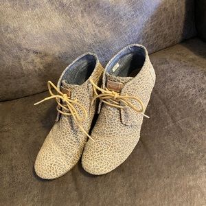 TOMS wedge bootie
